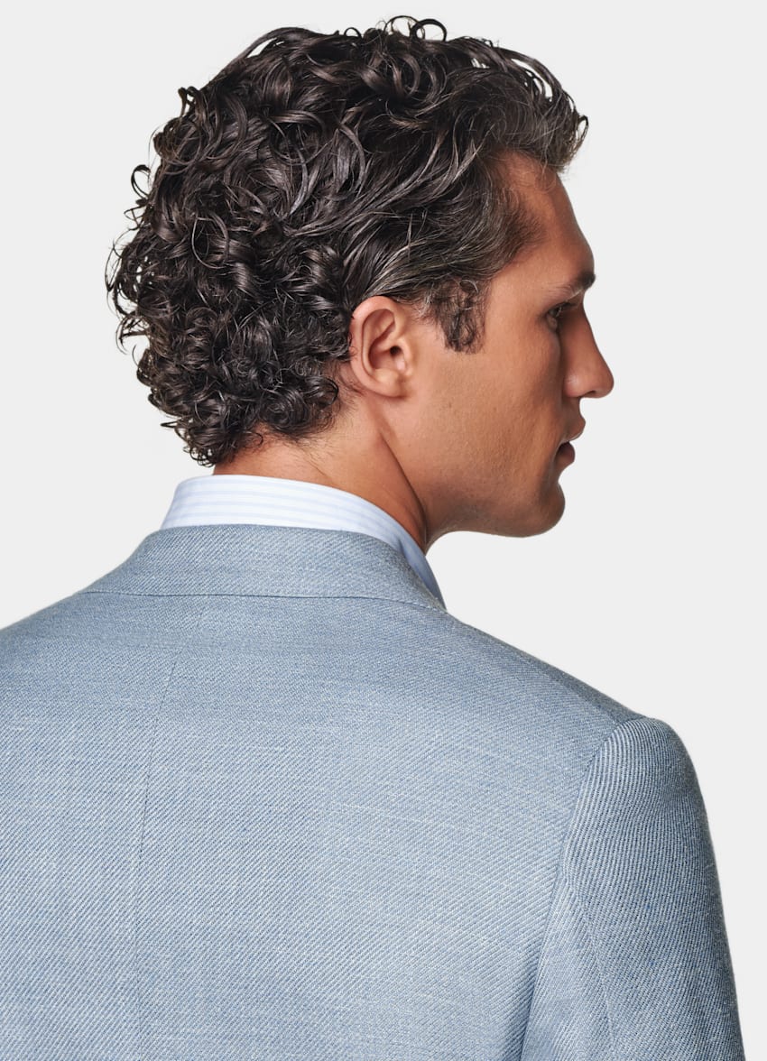 Light Blue Tailored Fit Havana Blazer