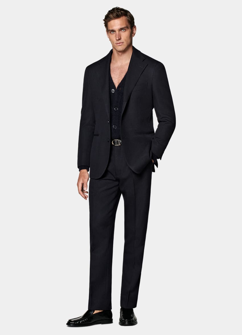Navy Relaxed Fit Roma Suit