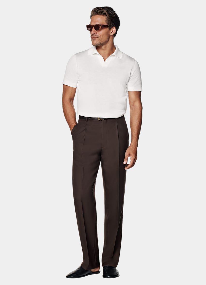 Off-White Buttonless Polo