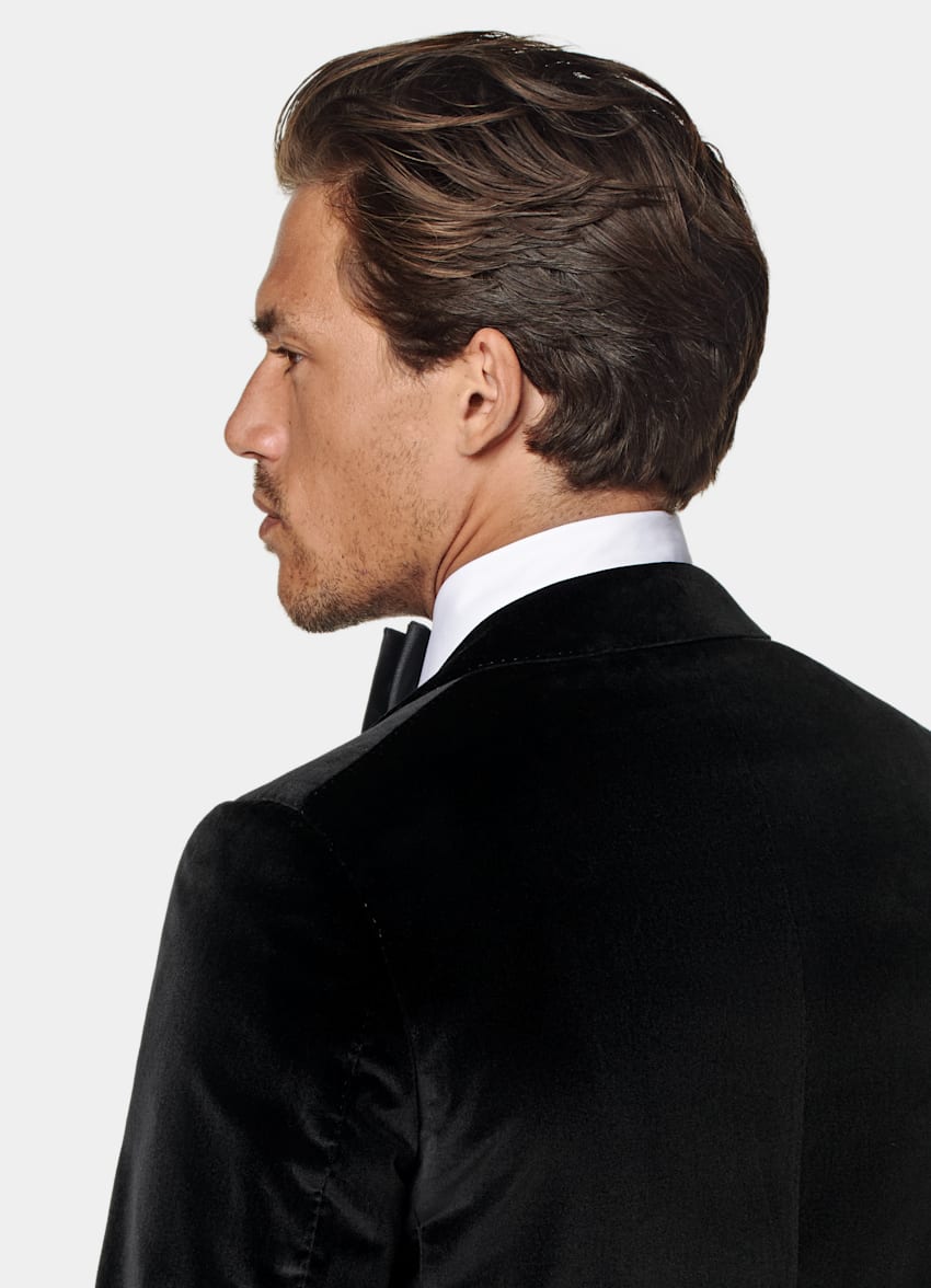 Black Tailored Fit Havana Dinner Jacket