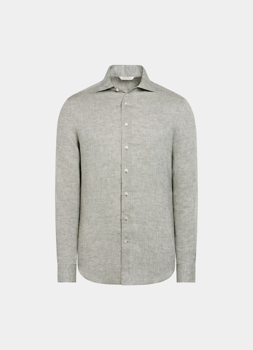 Mid Blue Tailored Fit Shirt