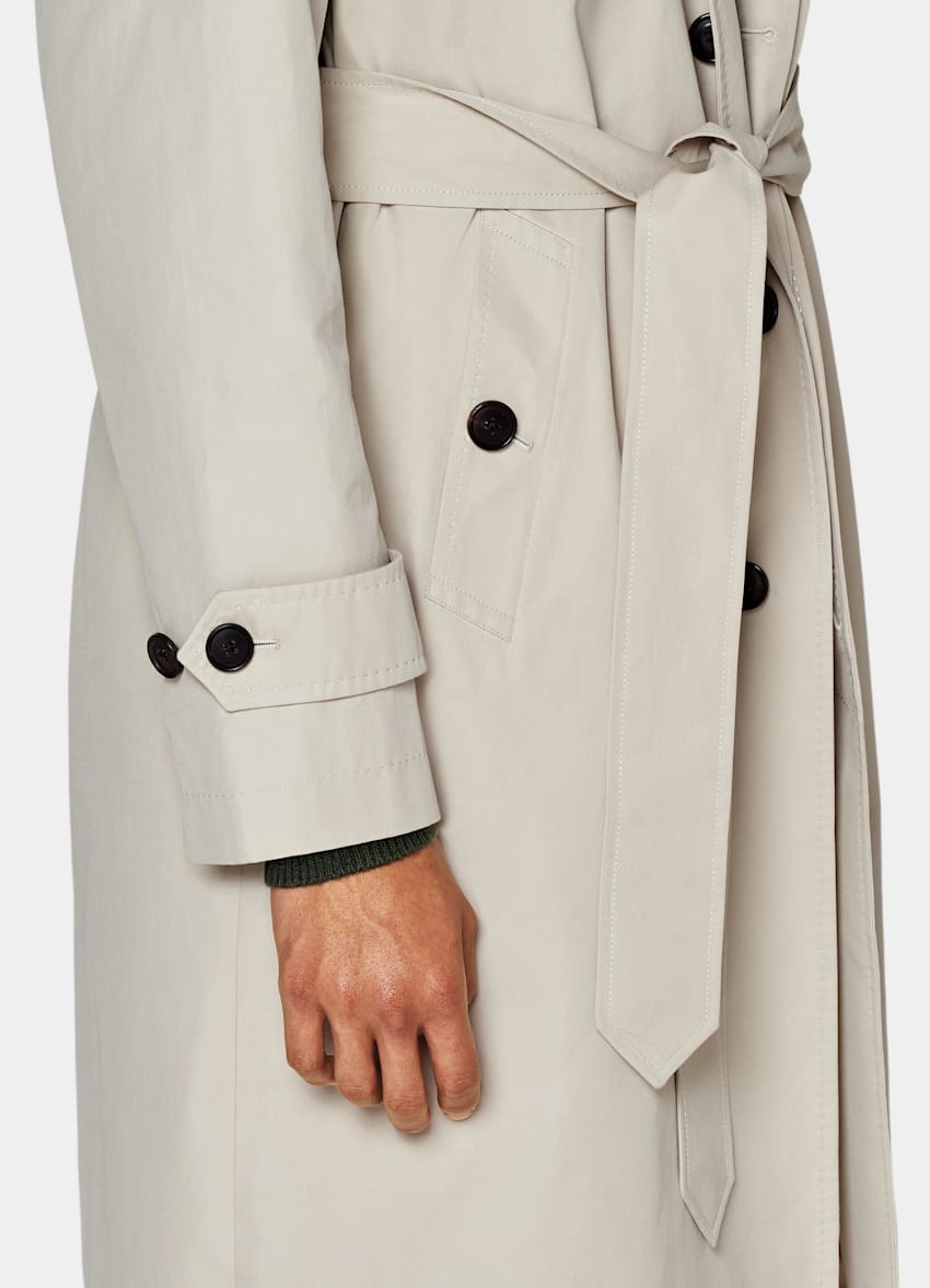 Sand Belted Trench Coat