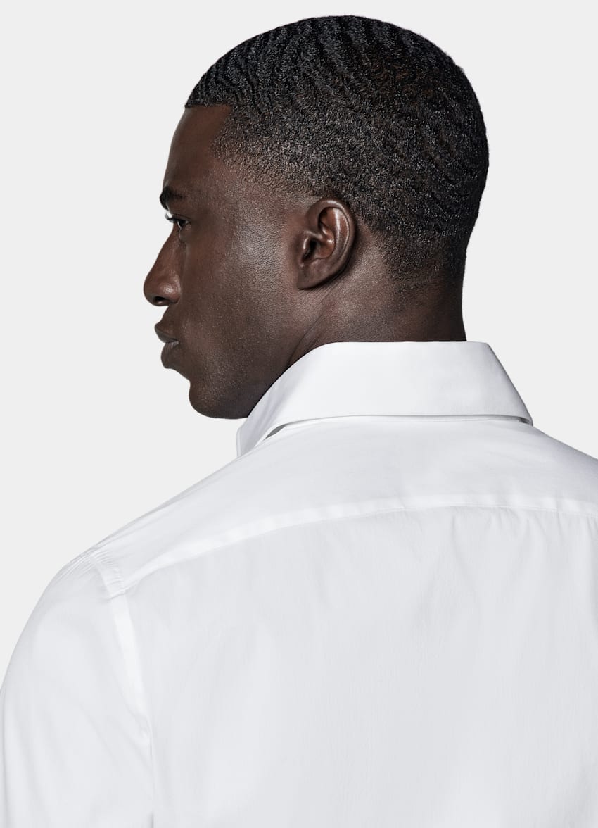 White Poplin Extra Slim Fit Shirt