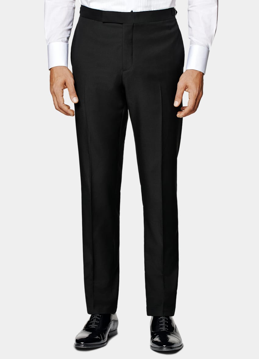 Black Tailored Fit Lazio Tuxedo