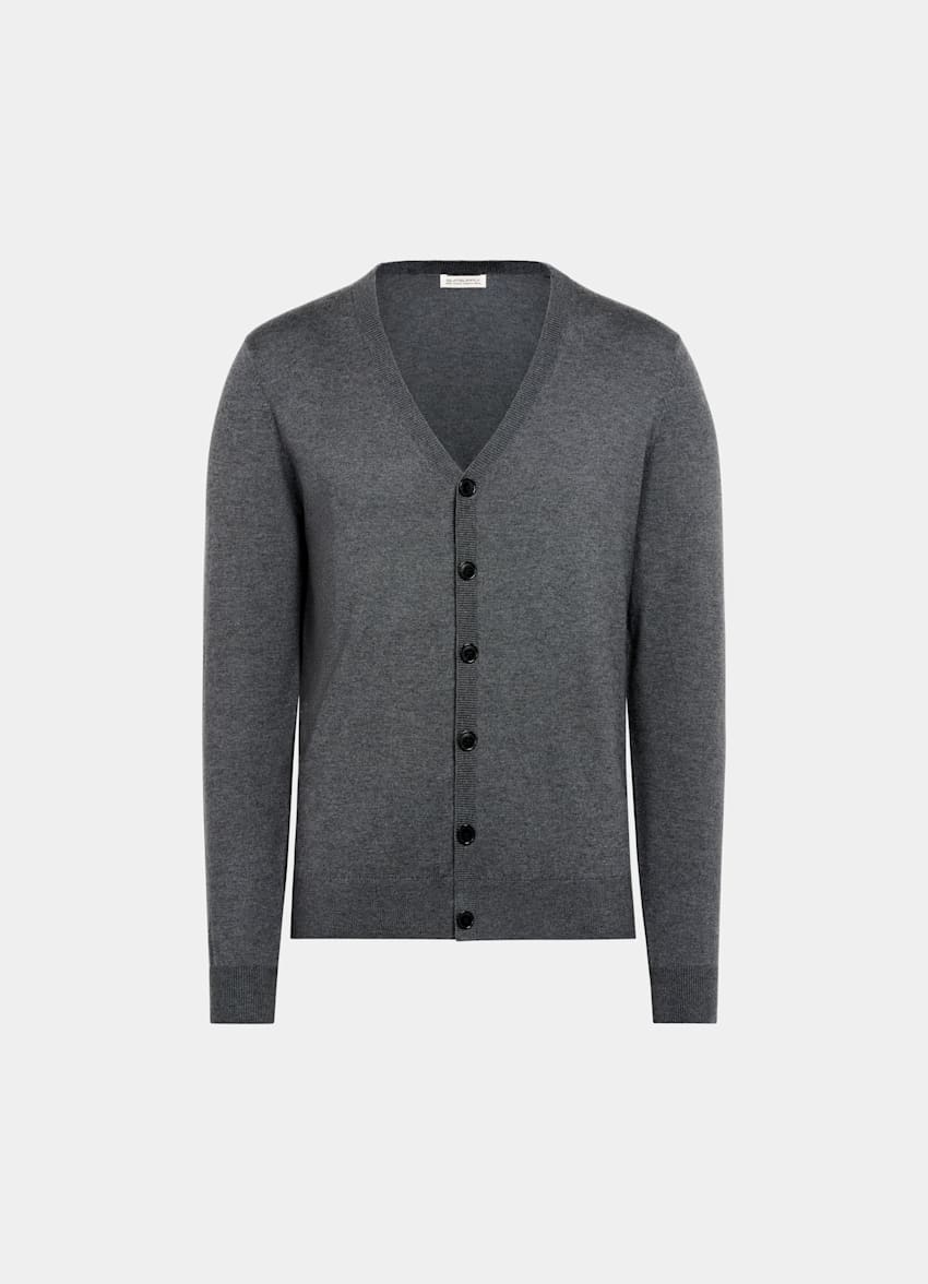 Sand V-Neck Cardigan