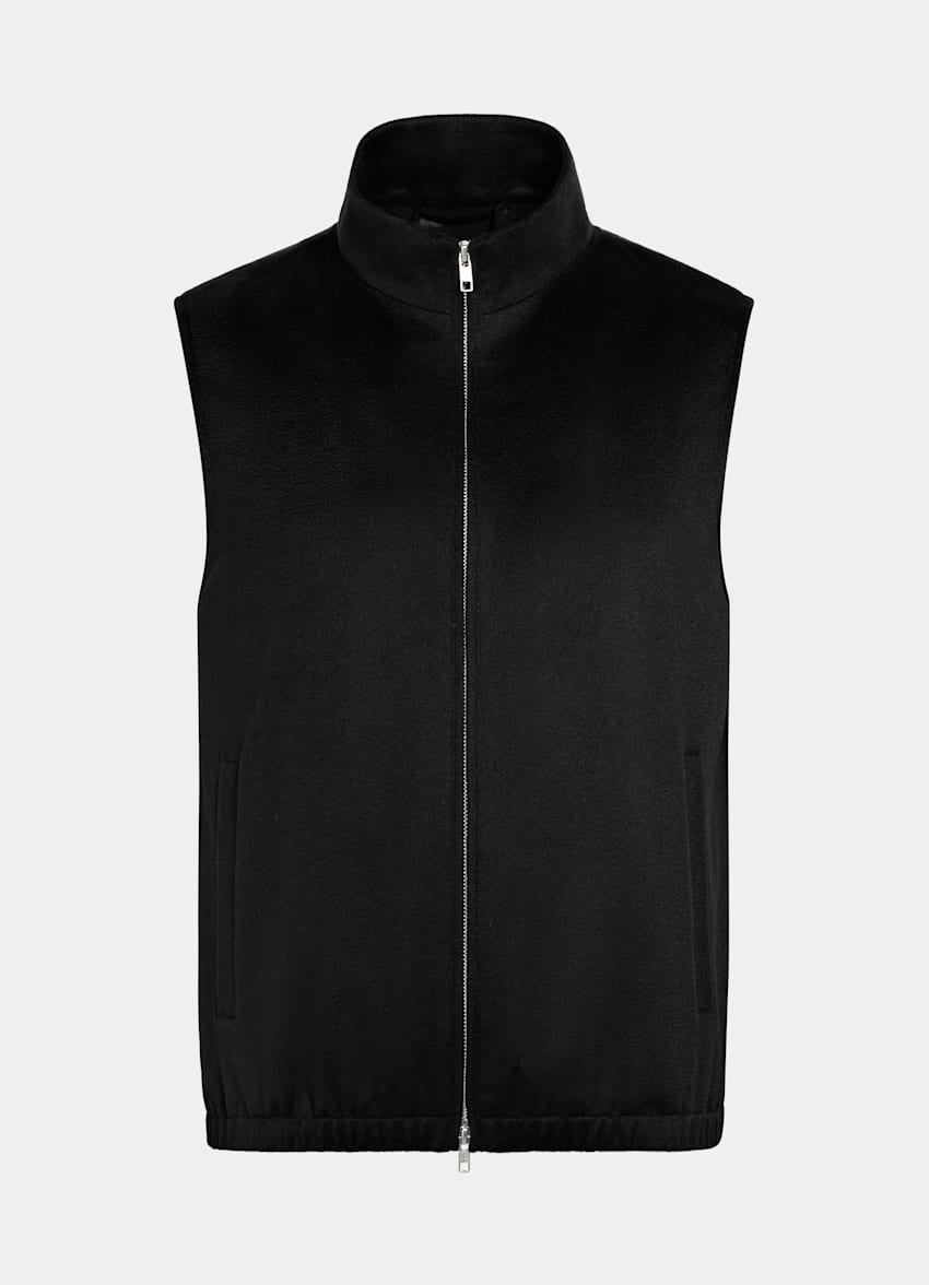 Black Zip Vest