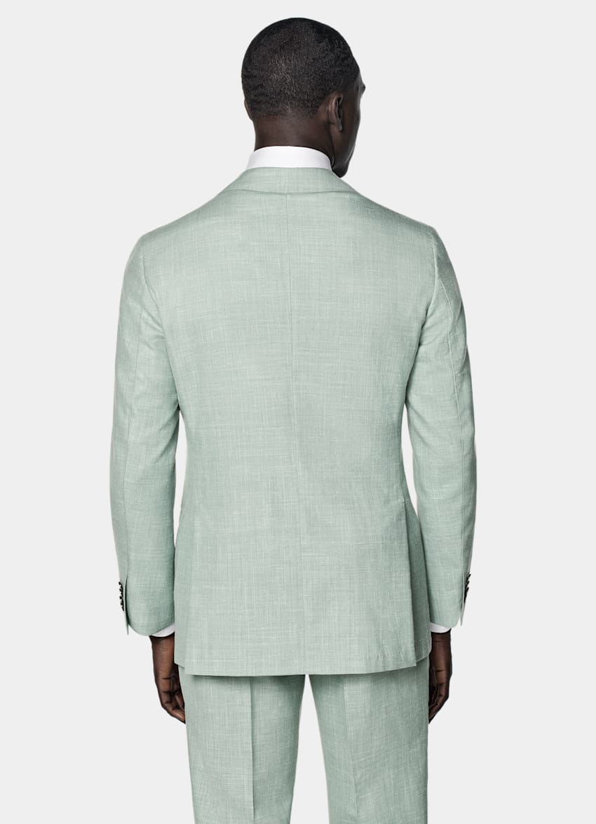 Light Green Tailored Fit Havana Suit