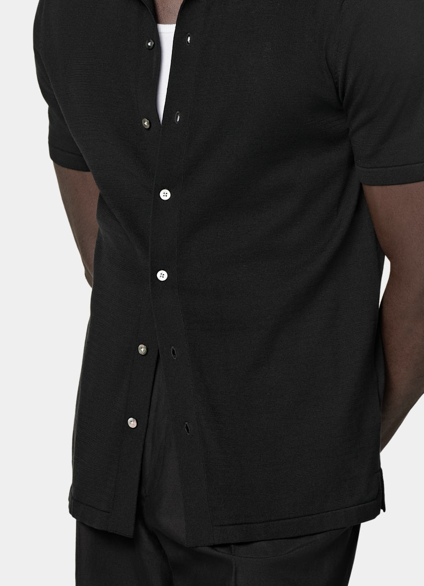 Black Polo Cardigan