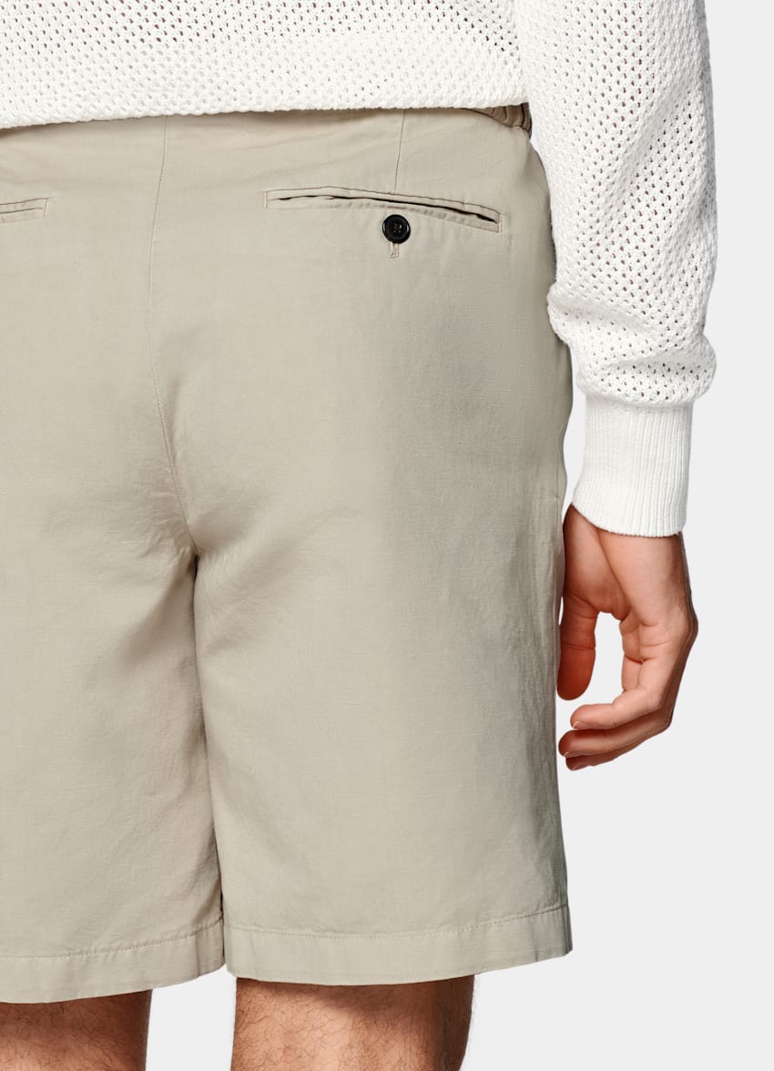 Sand Straight Leg Shorts