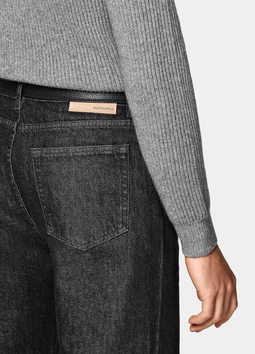 Grey Ribbed Turtleneck