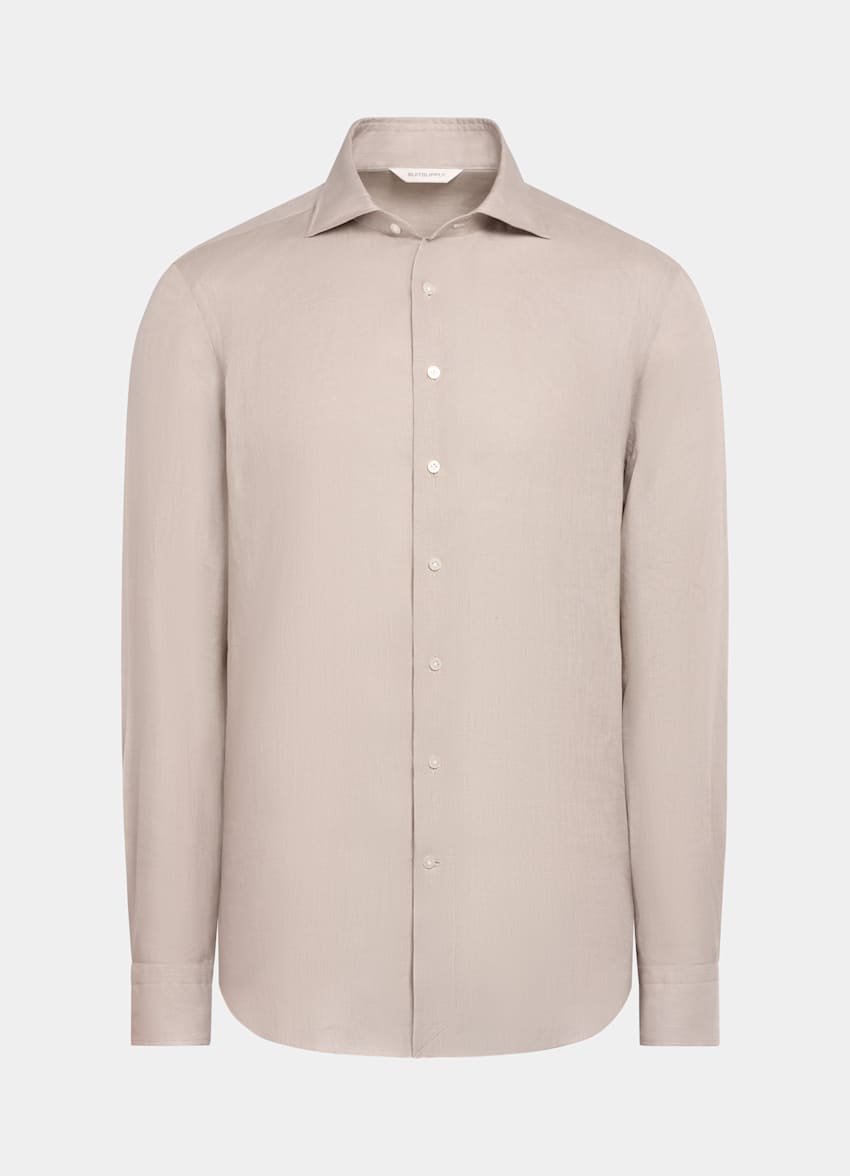 Light Brown Tailored Fit Shirt