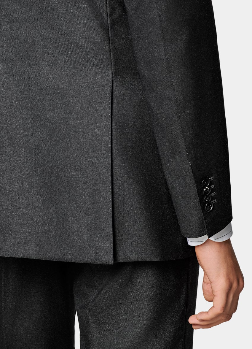 Dark Grey Tailored Fit Havana Suit