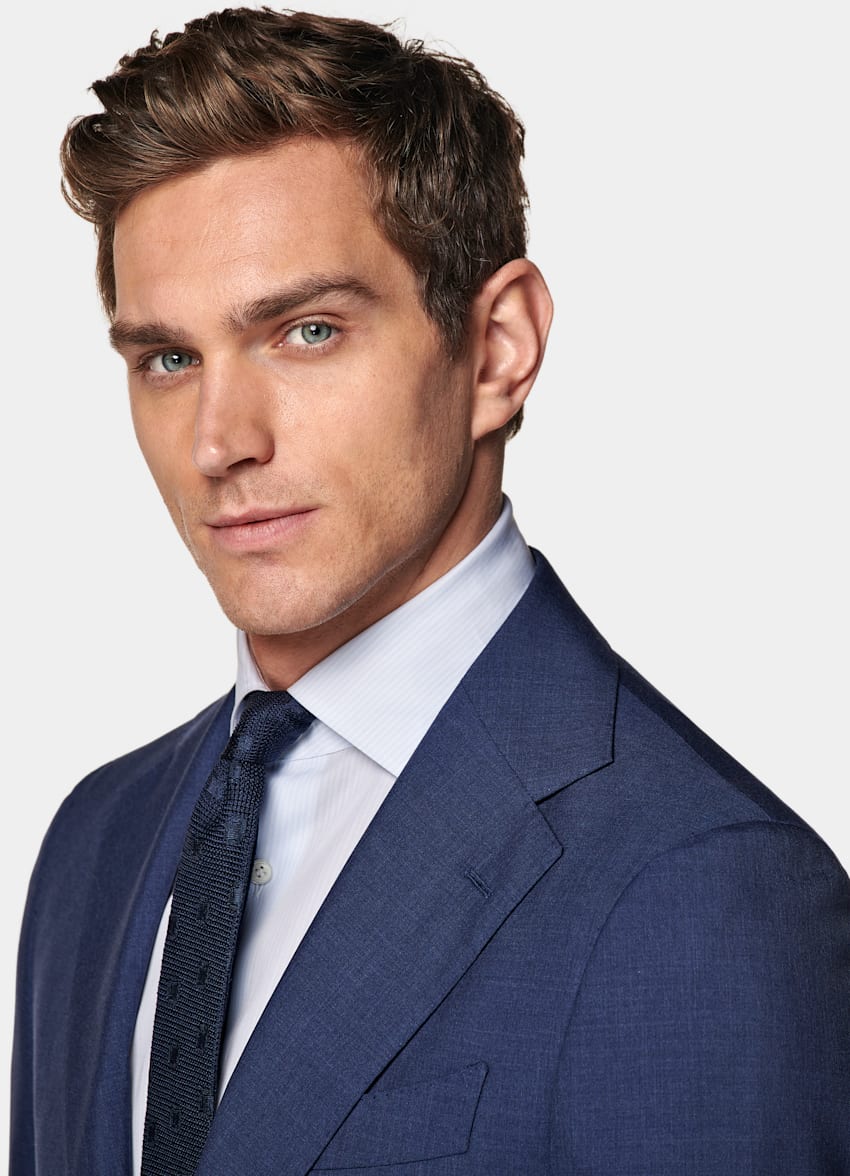 Mid Blue Custom Made Suit