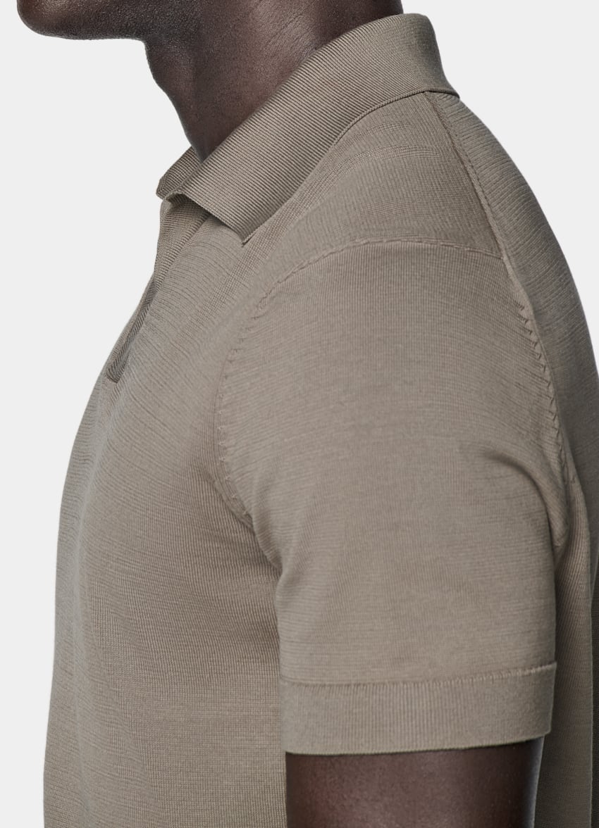 Green Buttonless Polo