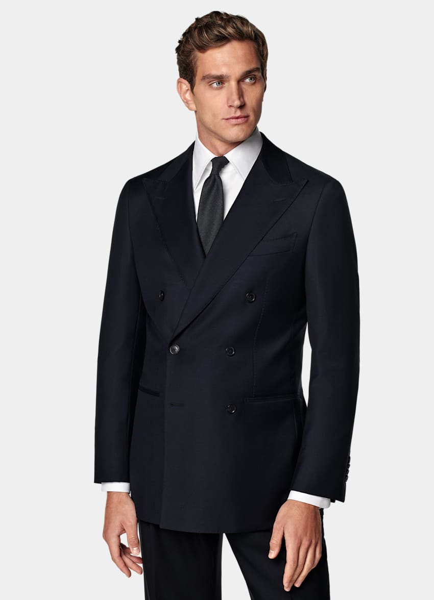 Navy Tailored Fit Havana Suit
