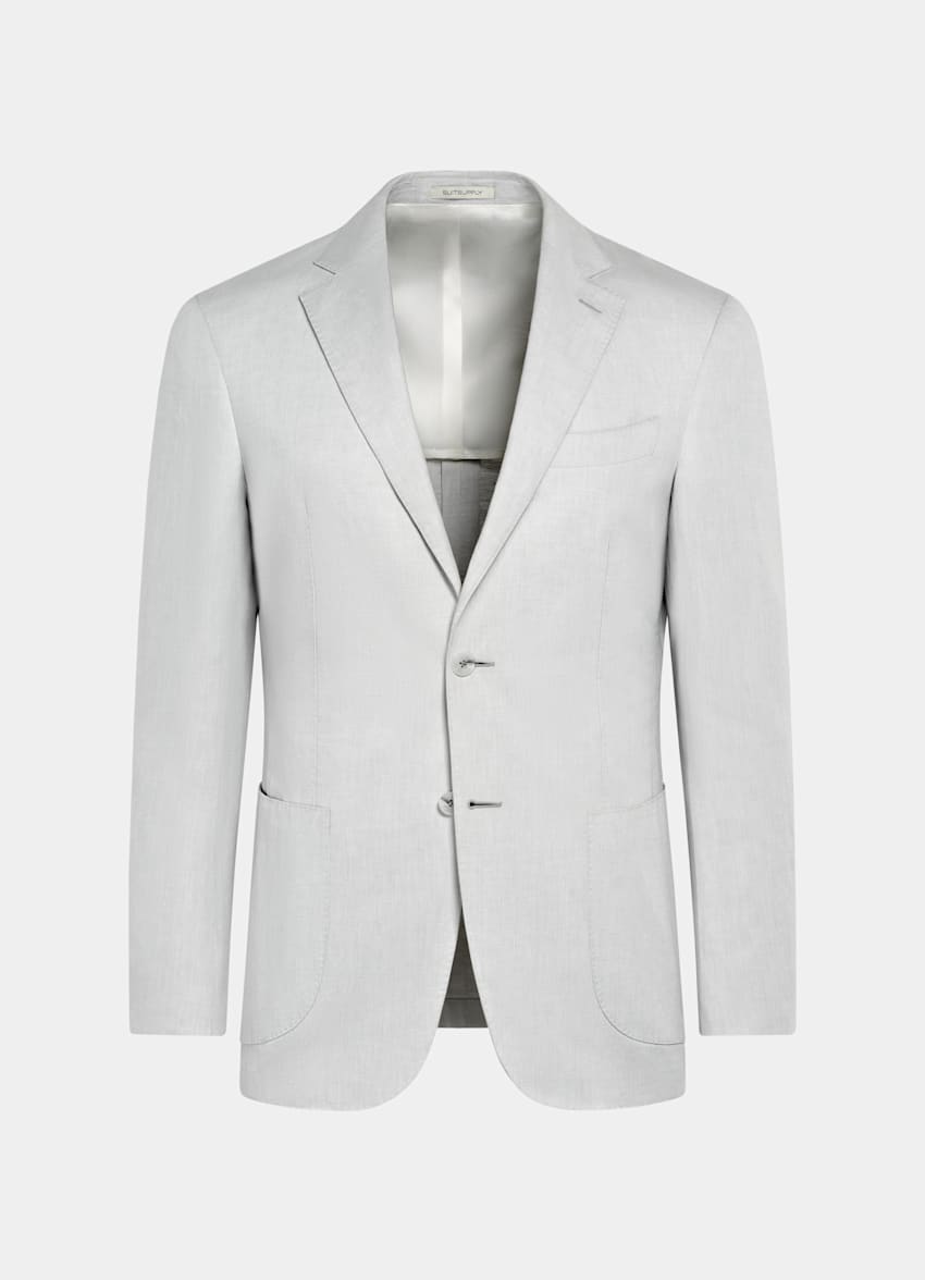 Light Grey Tailored Fit Havana Suit