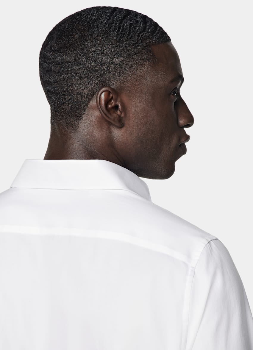 White Double Cuff Tailored Fit Shirt