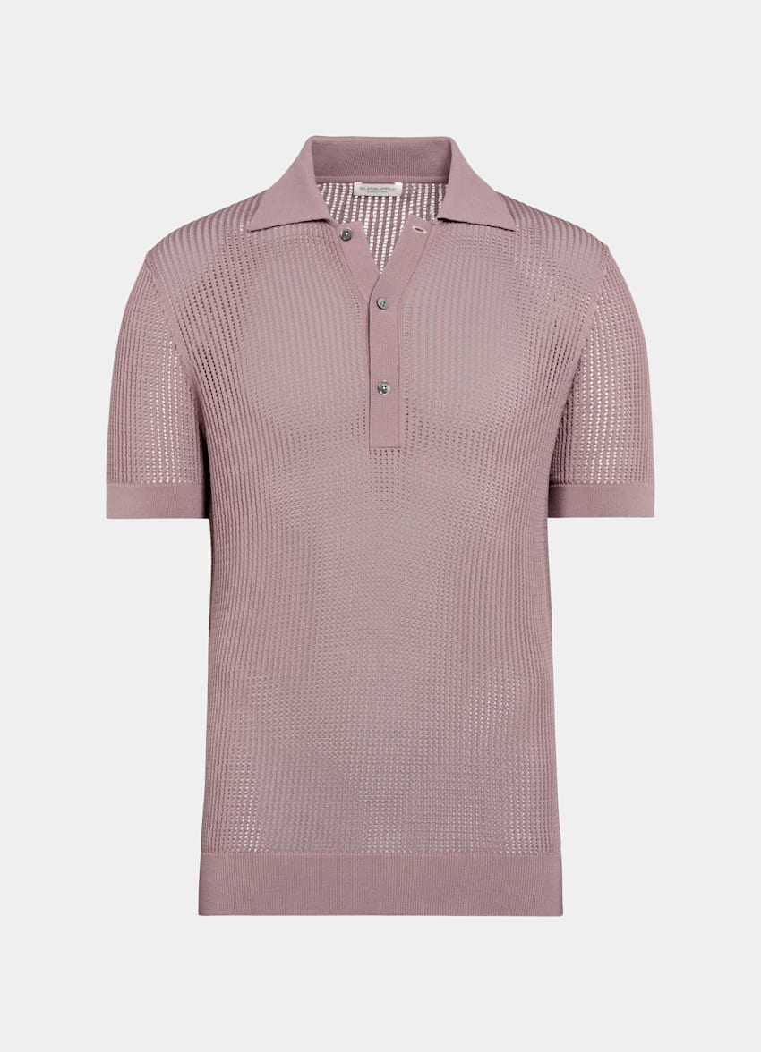 Purple Crochet Polo