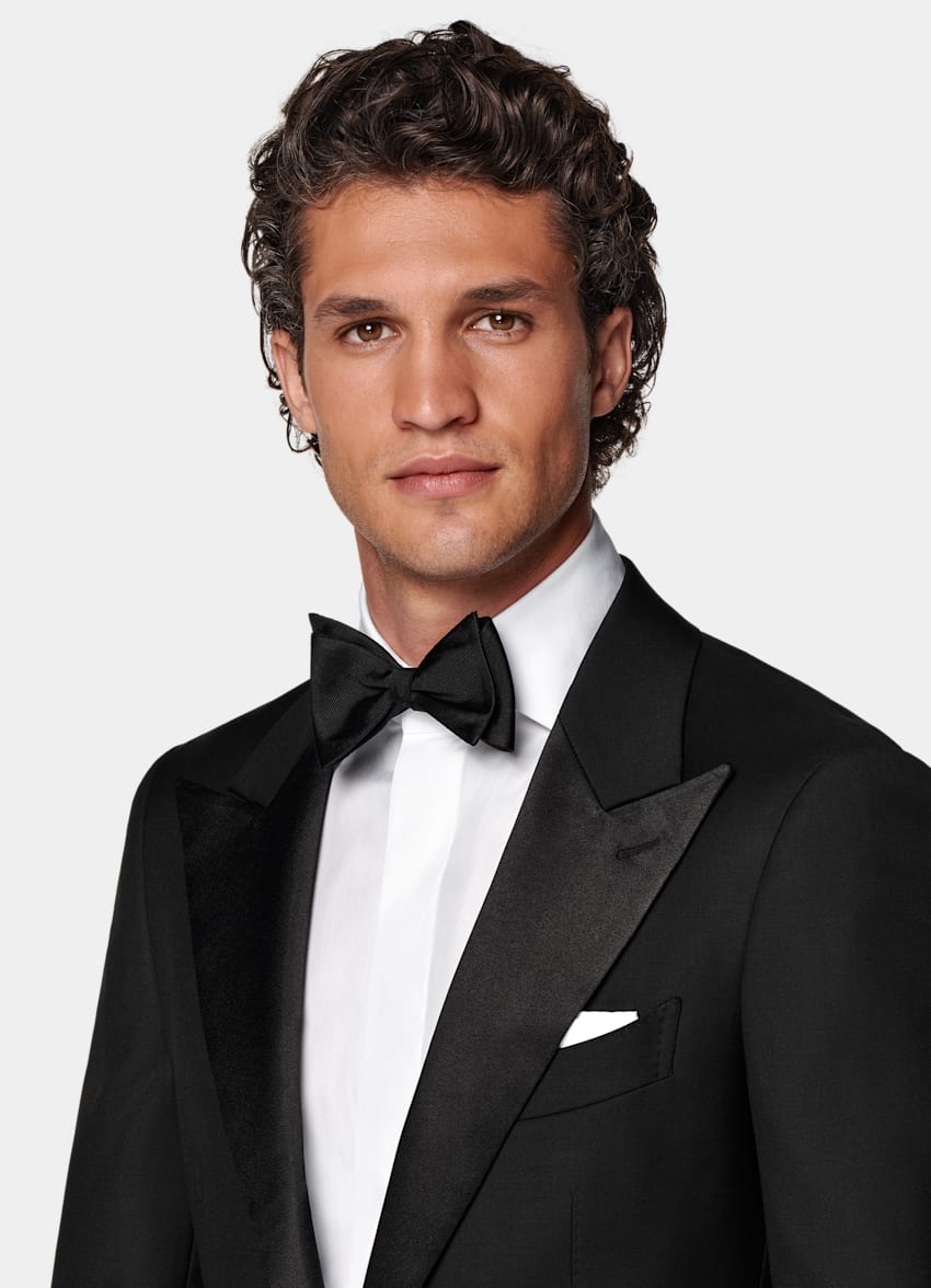 Black Tailored Fit Havana Dinner Jacket