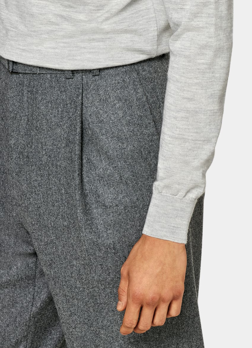 Light Grey Merino Turtleneck