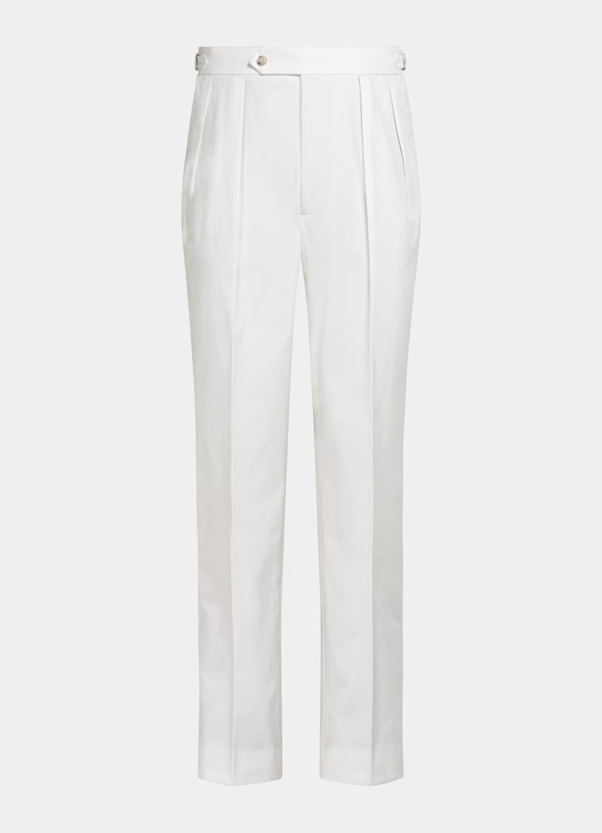 Off-White Wide Leg Tapered Pants