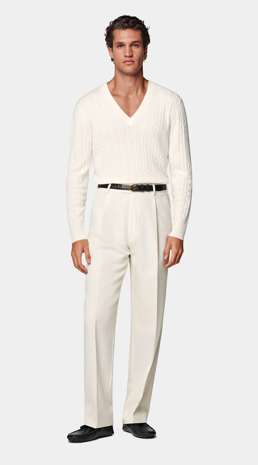 Off-White Cable V-Neck
