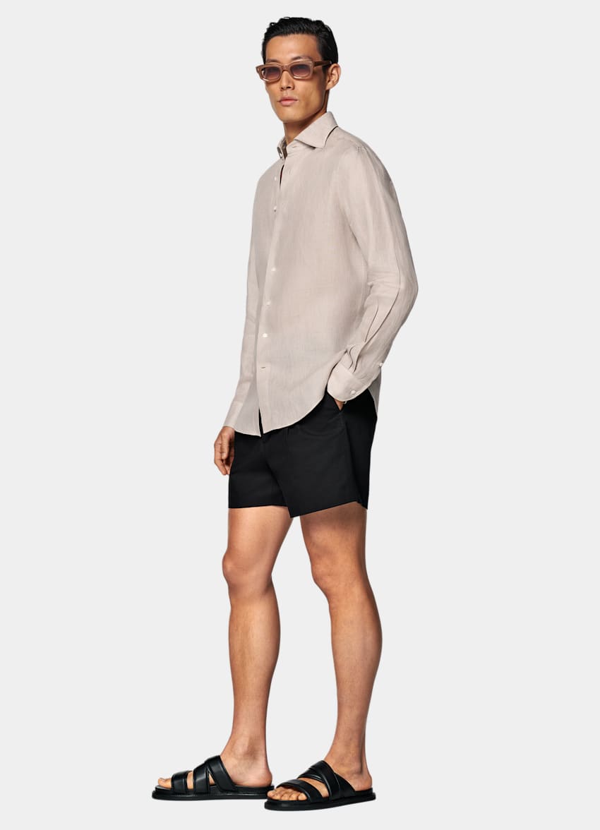 Light Brown Tailored Fit Shirt