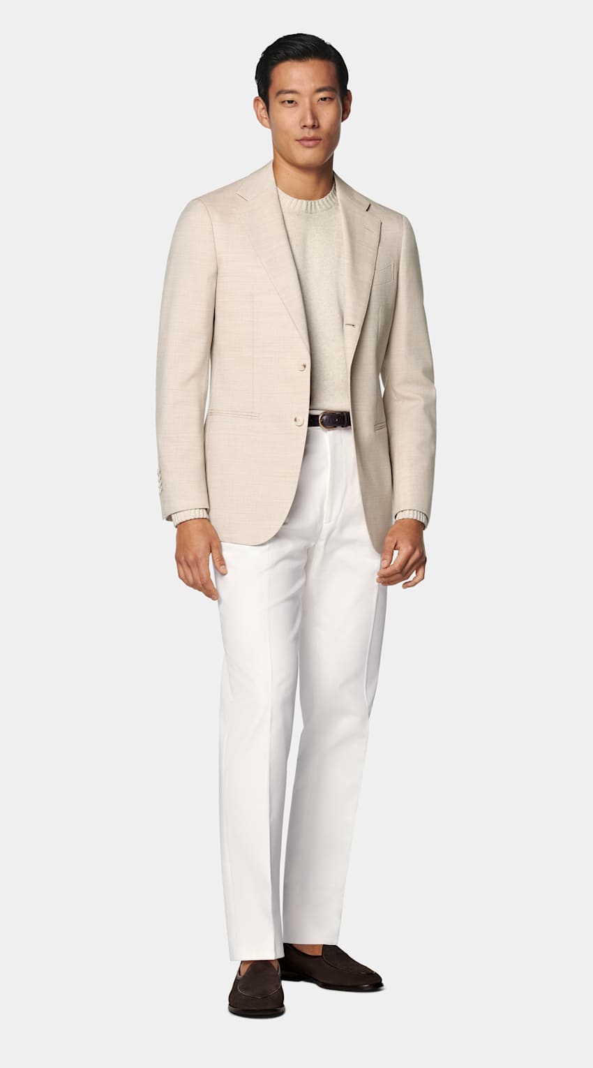 Sand Tailored Fit Havana Suit Jacket