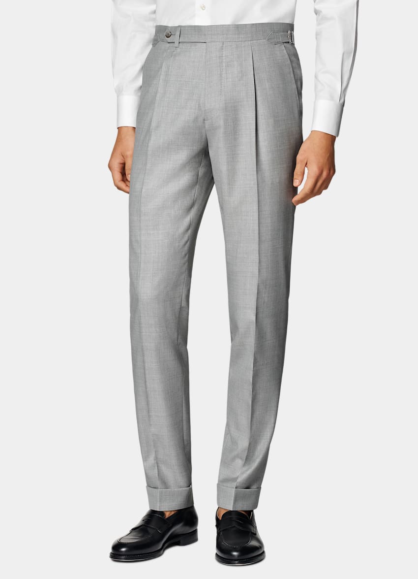 Light Grey Tailored Fit Havana Suit