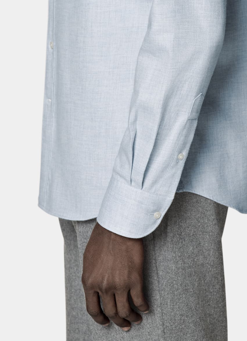 Light Blue Tailored Fit Shirt