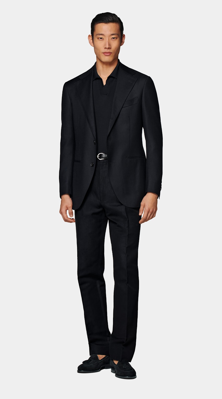 Navy Relaxed Fit Roma Blazer