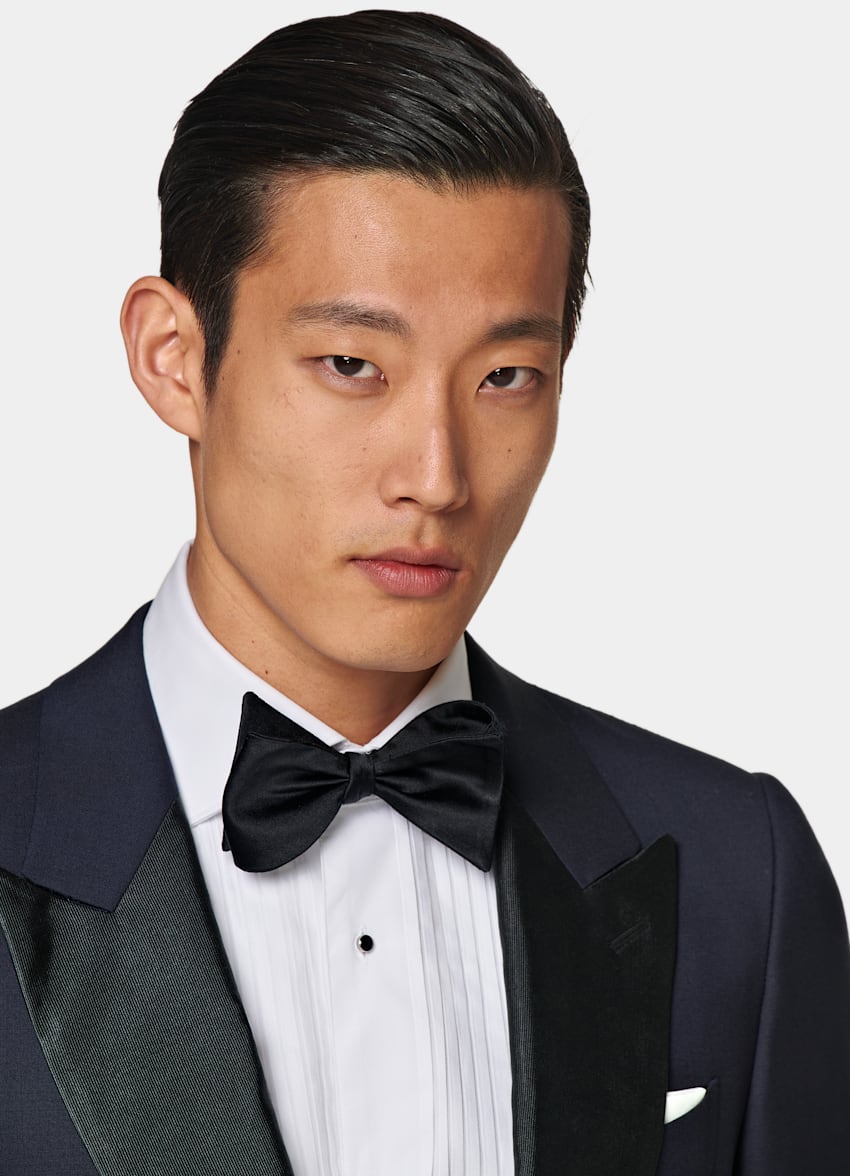 Navy Tailored Fit Lazio Tuxedo