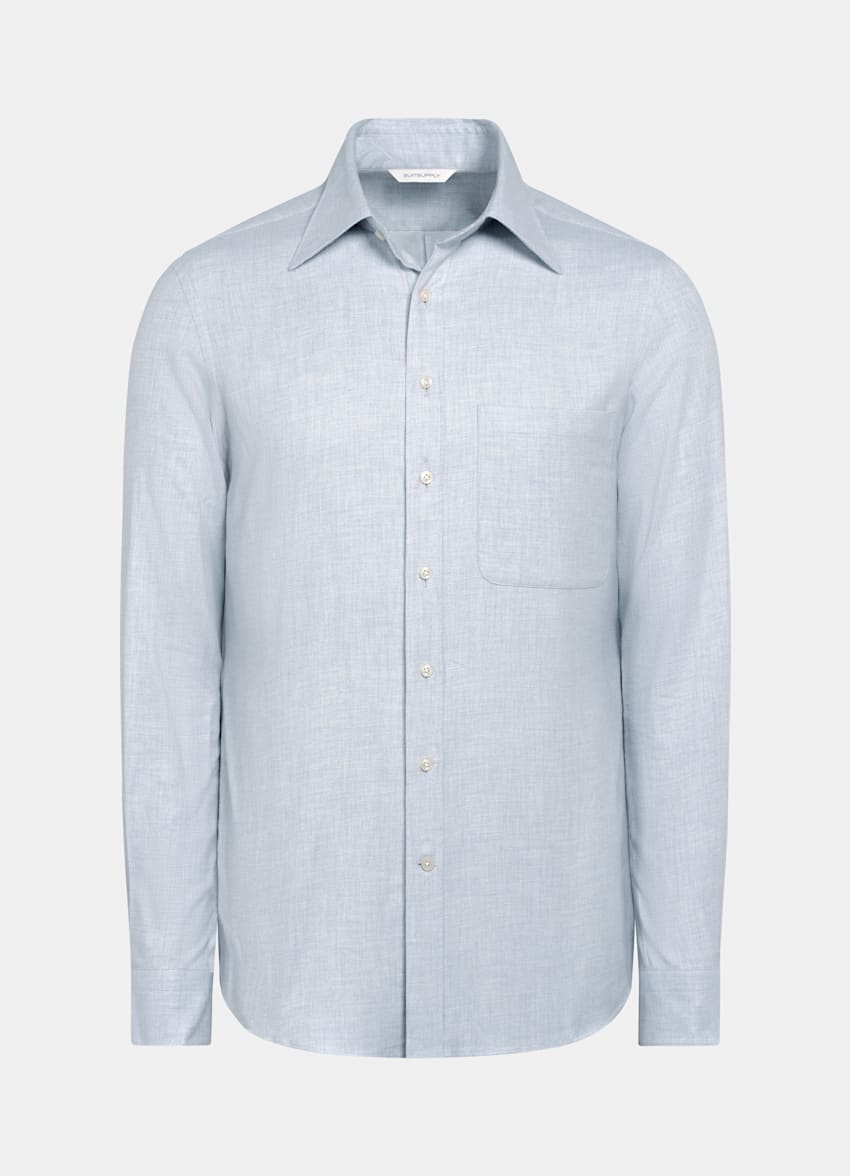 Light Blue Tailored Fit Shirt