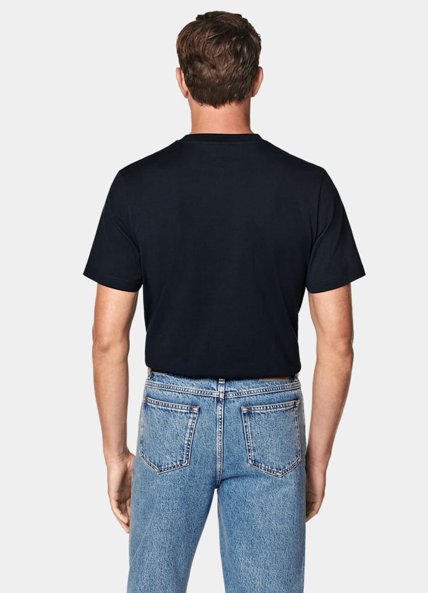 Navy Crewneck T-Shirt