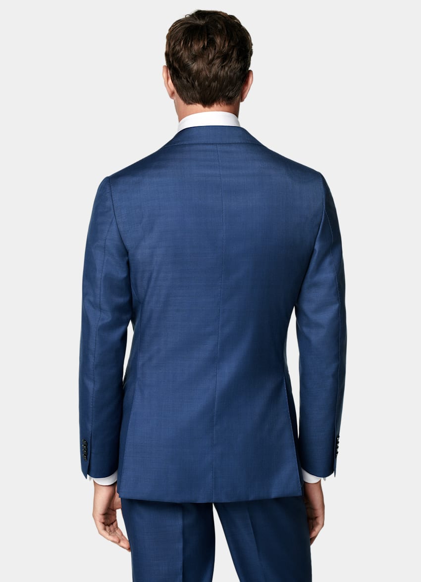 Mid Blue Three-Piece Tailored Fit Havana Suit