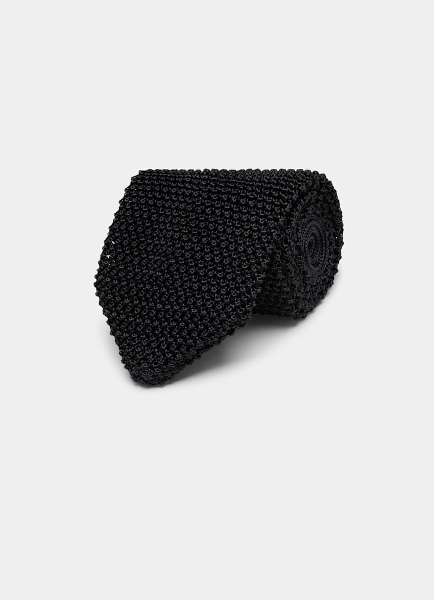 Black Knitted Tie