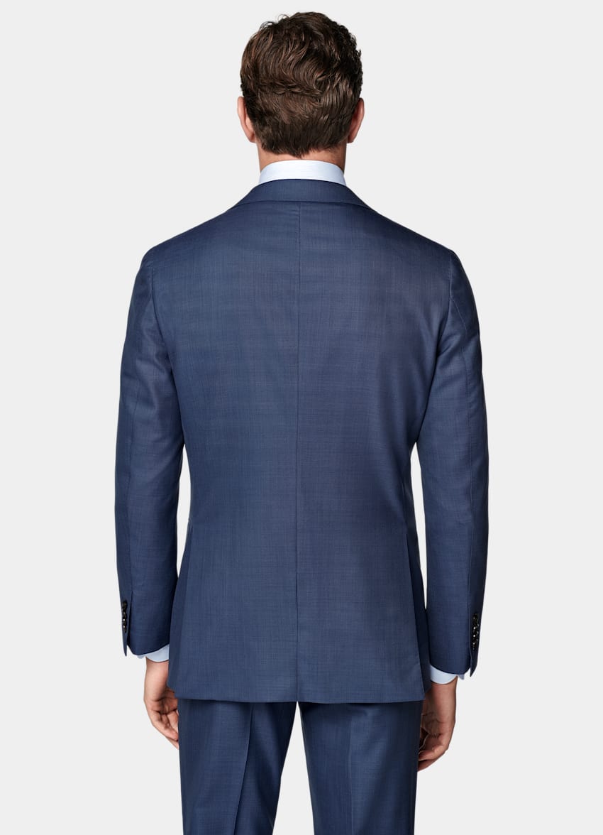 Mid Blue Tailored Fit Havana Suit