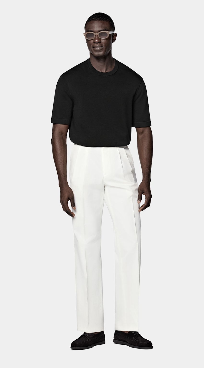 Black Short Sleeve Crewneck