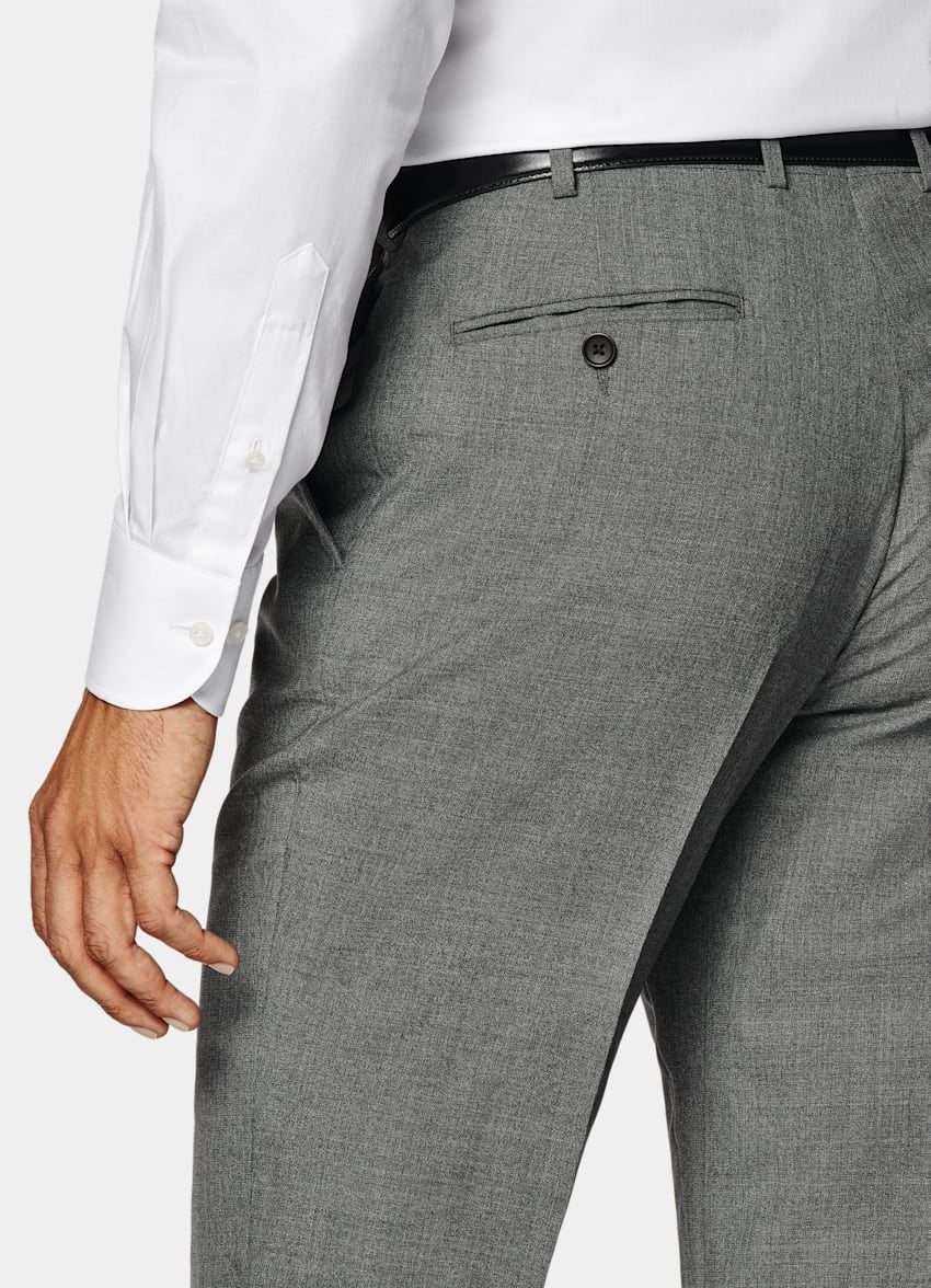 Mid Grey Perennial Tailored Fit Lazio Suit
