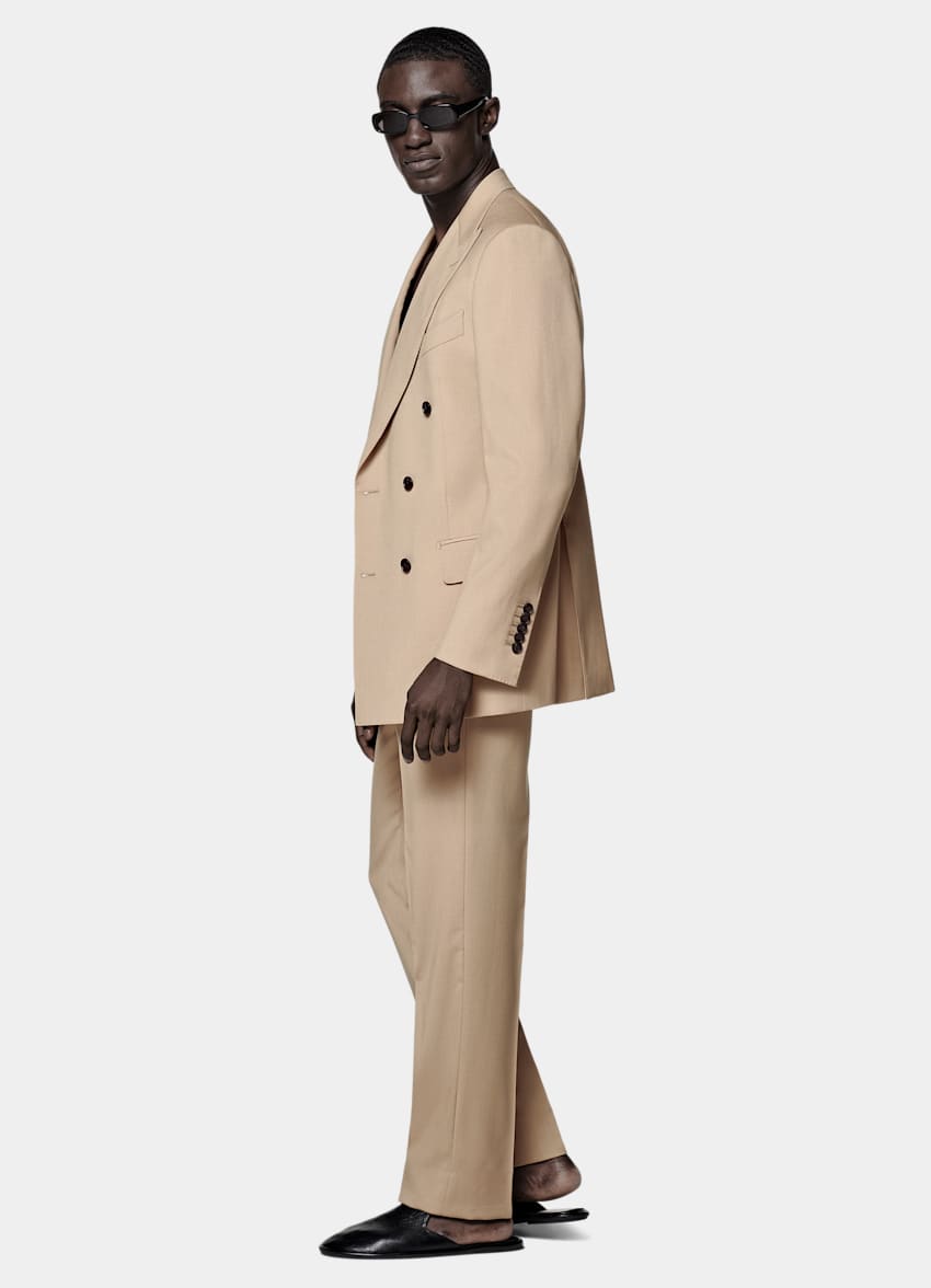 Mid Brown Tailored Fit Milano Suit