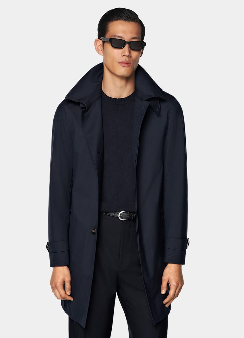 Navy Raincoat