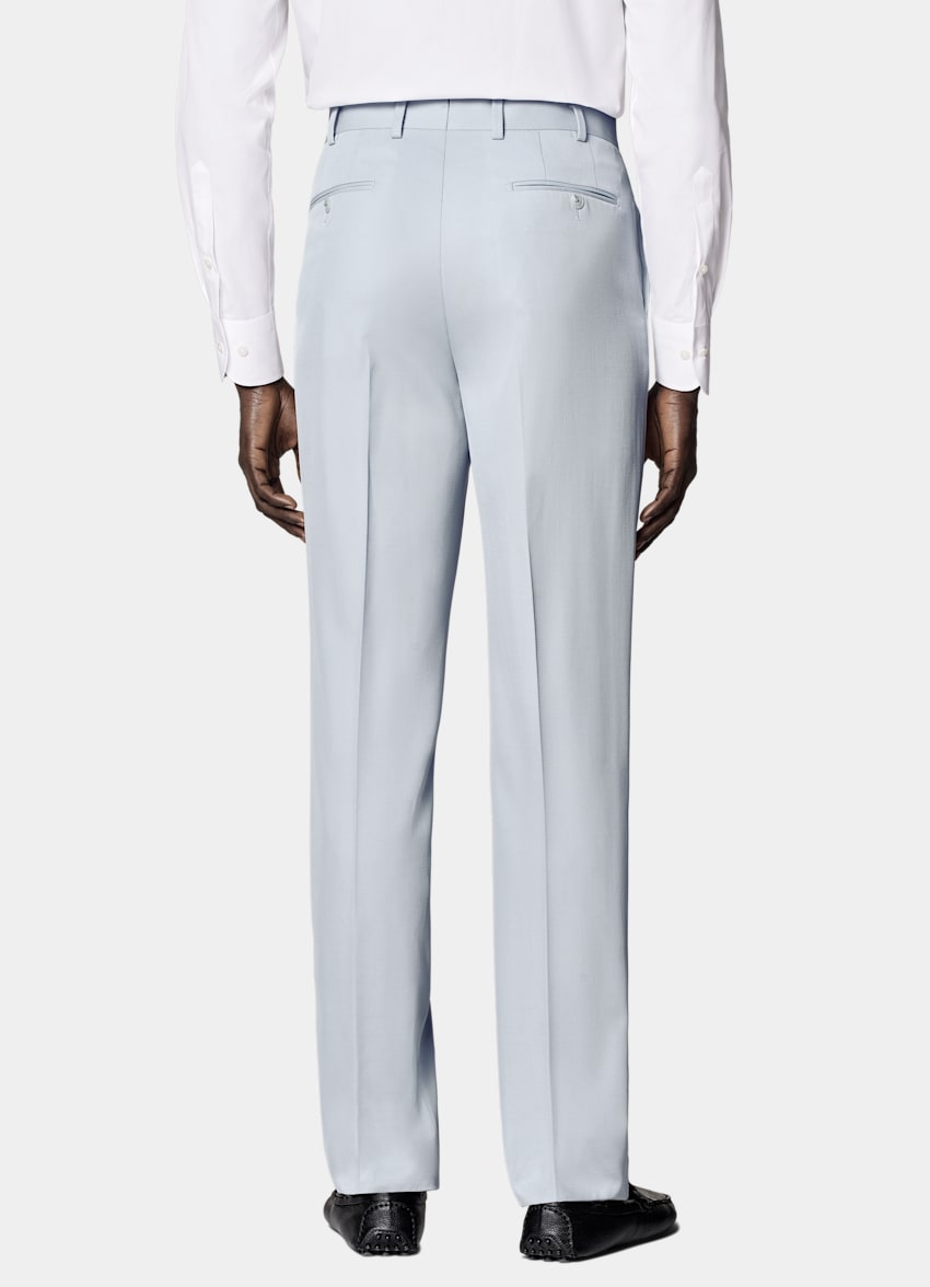 Light Blue Tailored Fit Milano Suit