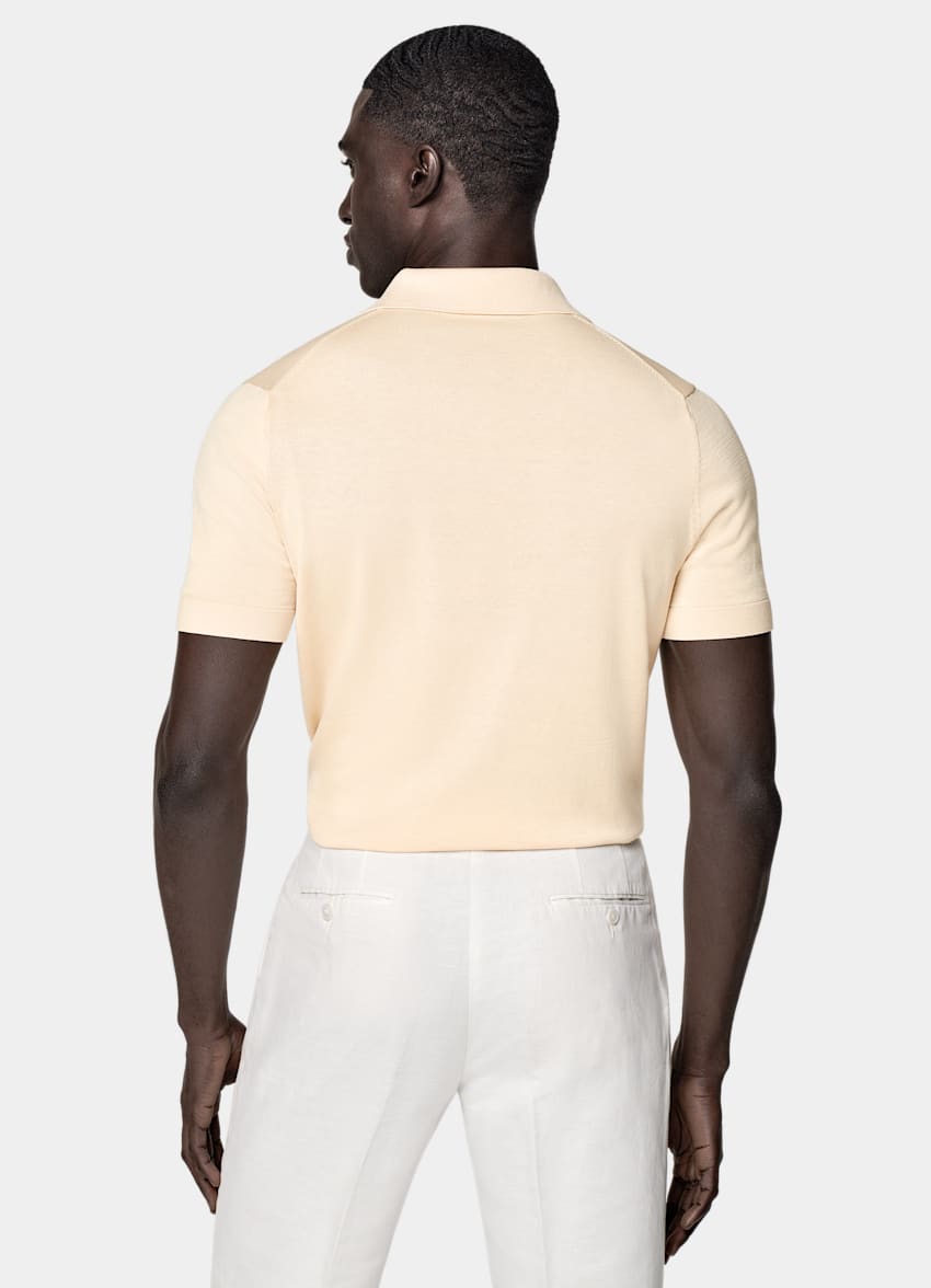 Light Yellow Buttonless Polo