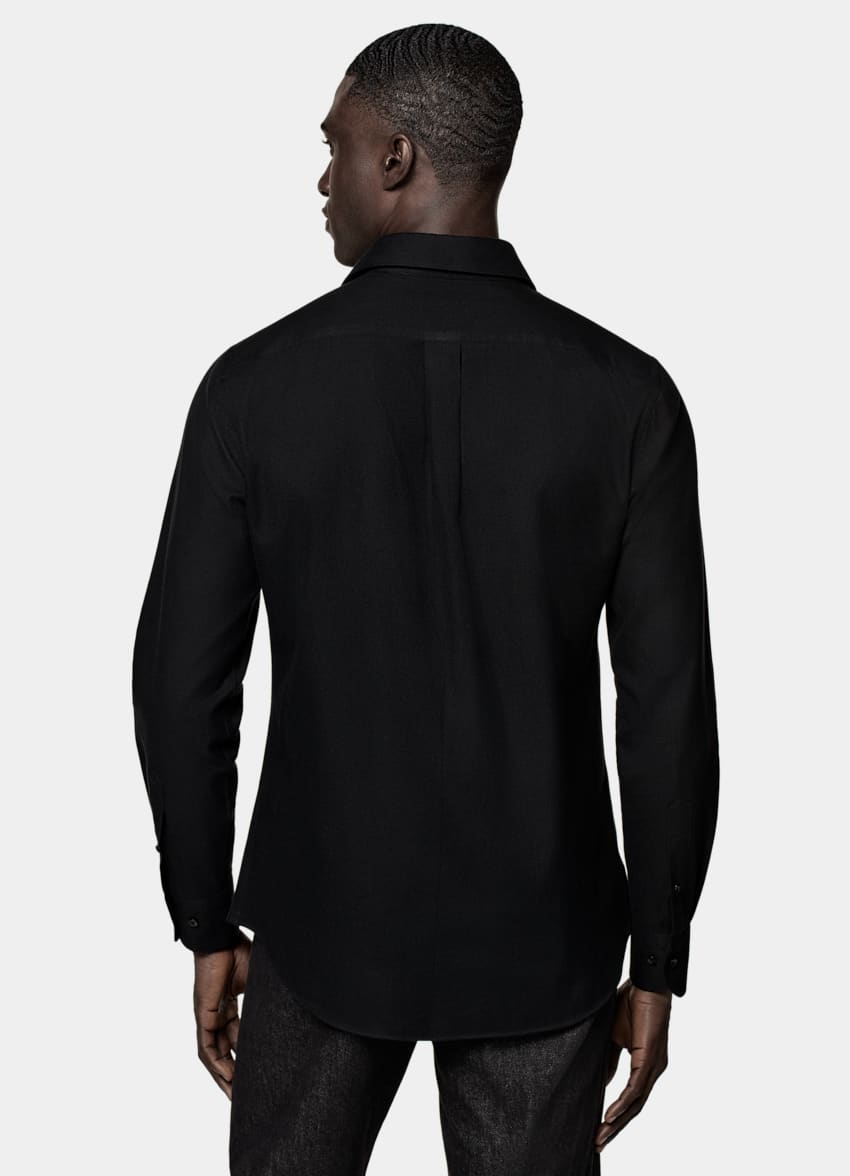 Black Tailored Fit Shirt