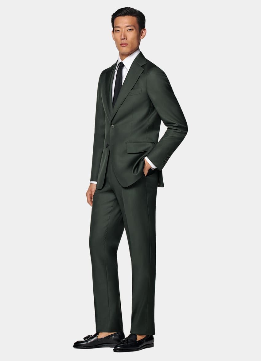 Dark Green Custom Made Suit