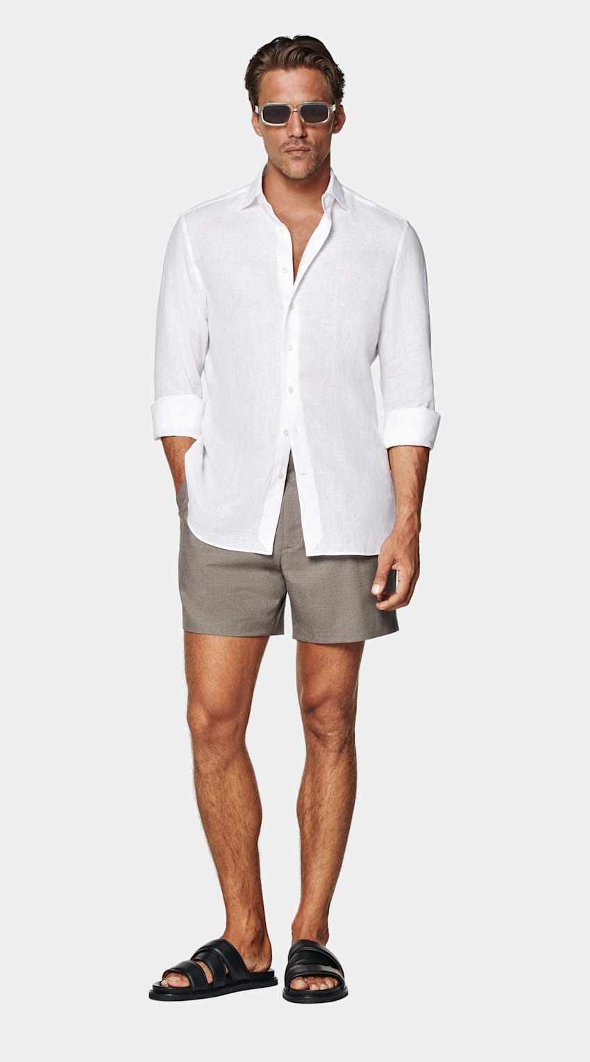 White Tailored Fit Shirt