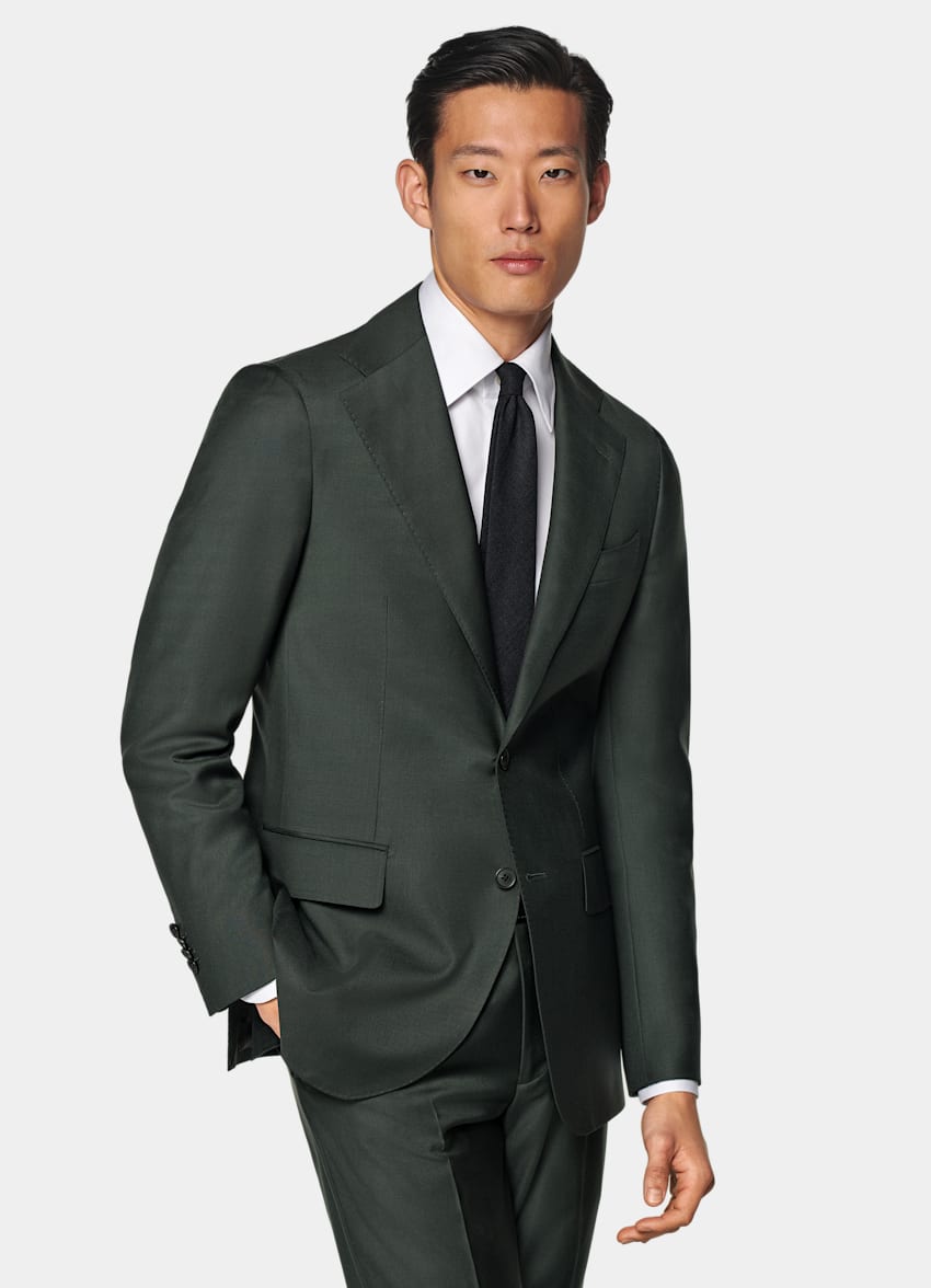 Dark Green Custom Made Suit