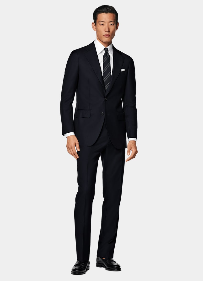 Navy Tailored Fit Havana Suit