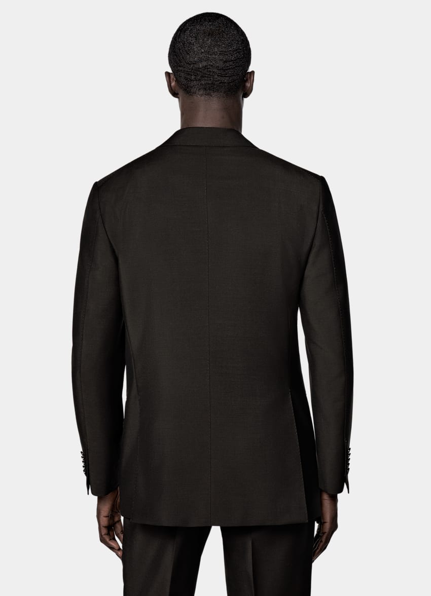 Dark Brown Tailored Fit Milano Suit