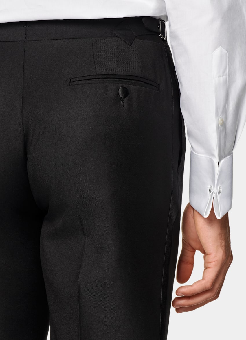 Black Three-Piece Tailored Fit Havana Tuxedo